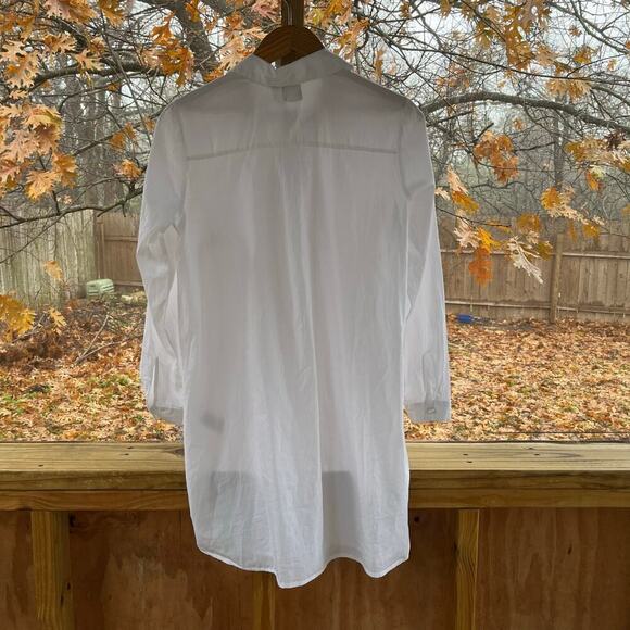 ASOS Design Cotton Mini Shirt Dress In White Size 6. NEW - Picture 6 of 13